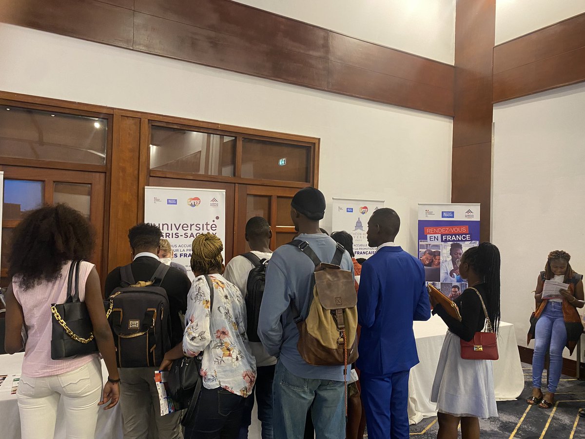 CampusFranceCam's tweet photo. Retrouvez-nous demain dès 9h à l’hôtel Hilton  et à l’Institut Français du Cameroun pour la 2e journée du SAPEF 
Entrée libre et gratuite pour tous!

#SAPEF_2022
#CooperationFranceCameroun
#CampusFranceCameroun
#InstitutFrançaisduCameroun
#AmbassadeDeFranceAuCameroun https://t.co/F9d76FWF71