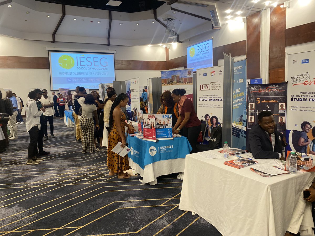 CampusFranceCam's tweet photo. Retrouvez-nous demain dès 9h à l’hôtel Hilton  et à l’Institut Français du Cameroun pour la 2e journée du SAPEF 
Entrée libre et gratuite pour tous!

#SAPEF_2022
#CooperationFranceCameroun
#CampusFranceCameroun
#InstitutFrançaisduCameroun
#AmbassadeDeFranceAuCameroun https://t.co/F9d76FWF71