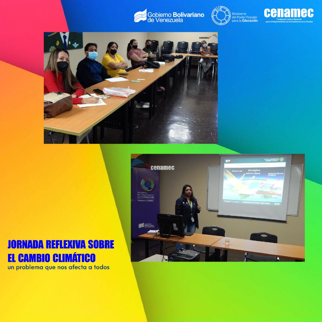 Funda_cenamec1's tweet photo. 🗣Así Continúa #Hoy #CENAMEC, Conversatorio Jornada Reflexiva sobre el cambio climático. Un problema que nos afecta a todos. Proyecto Mascota Ecológica y Educativa. Docentes Nivel Inicial y Primaria. 
 @NicolasMaduro
@MPPEDUCACION
.@_LaAvanzadora https://t.co/z7XSVeMMfq