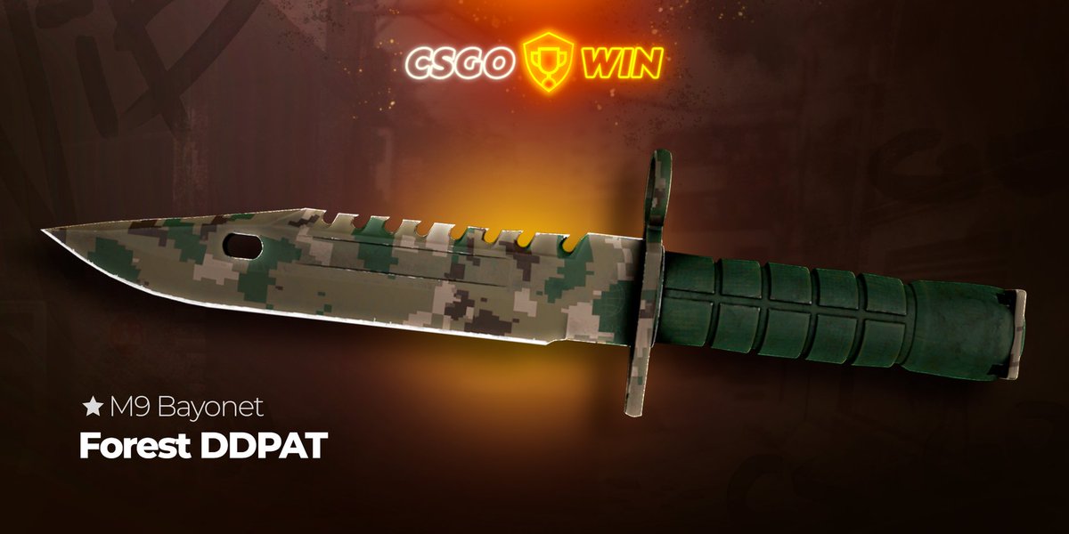 The blade of the knife and the guard are adorned with a pixel camouflage pattern. The color scheme of the pattern is typical for the forest camouflage and includes green, khaki, beige, and brown. The handle is painted dark green.

✅ bit.ly/csgowin_tw