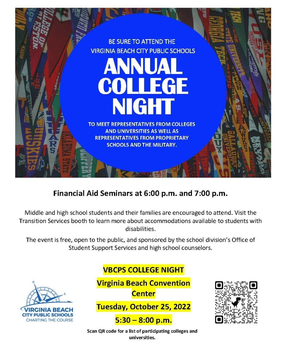 VBCPS ANNUAL COLLEGE NIGHT!