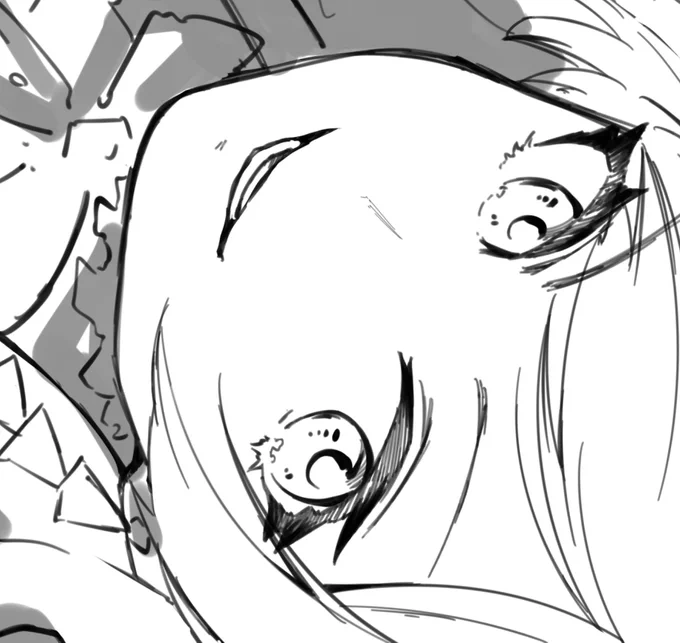 上げる物がないのでskebで書いてるヤツの途中。
試したい描き方で描いてます。 