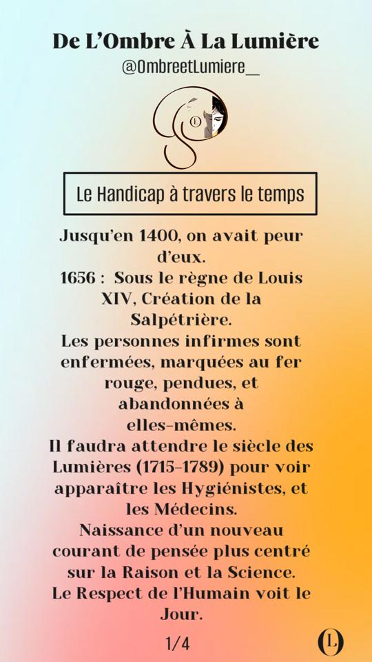 OmbreetLumiere_'s tweet photo. #Handicap #histoire #Combat
#Lutte
#Humain
#Apartisan
#Dates #Clés
#DeLOmbreALaLumiere #ACoeurOuvert
#VotreVoix
#TousConcernés
#LeHandicapATraversLeTemps page 1/4 ⤵️ https://t.co/CEKrA2YNBB