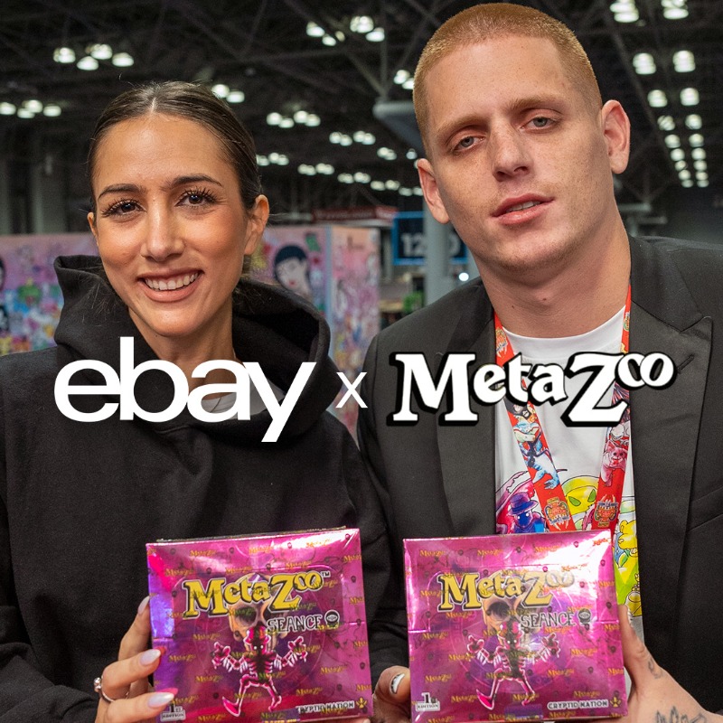 eBay's tweet photo. #NYCC was a blast! One of our favorite moments was live shopping @MetaZooGames with @dondiegotrading and Bailey from Live Poké Auctions. If you joined the livestream, let us know if you picked up a deck! 

We’ll be back with more #eBayLive 🎥