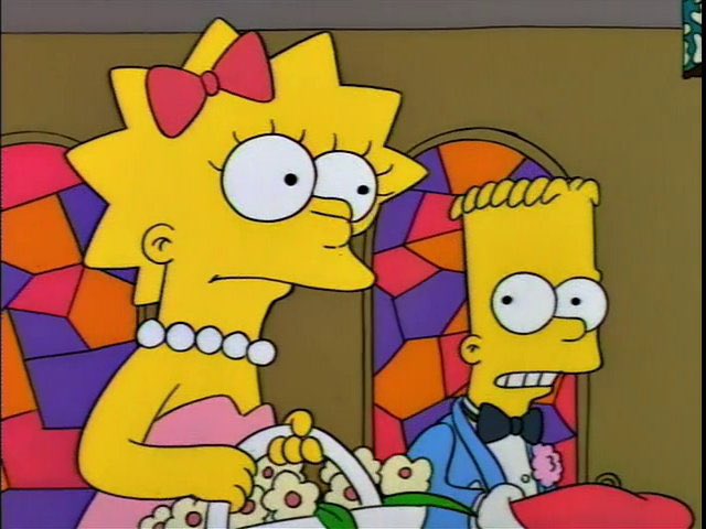 In this frame from “Lady Bouiver’s Lover,” Lisa has two noses.