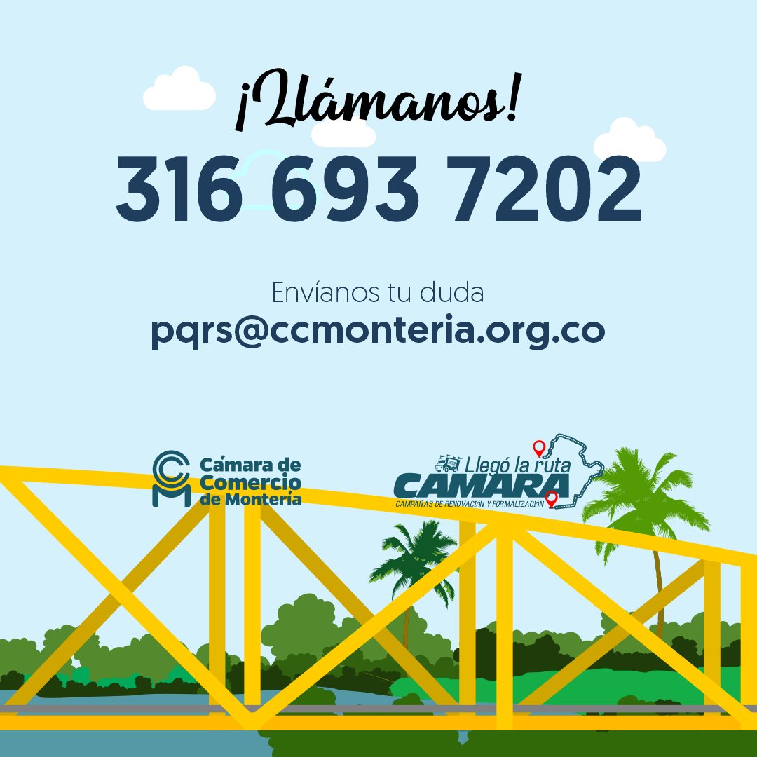 ccmonteria's tweet photo. ¡Llega la ruta Cámara al municipio de Cereté!
.
.
.
.
Campañas de información, formación empresarial y asesorías en tu municipio
Próximamente, viernes 21 de octubre de 2022
Casa de la Cultura
Hora: 8:00 a.m. https://t.co/Vykwv9XFNc