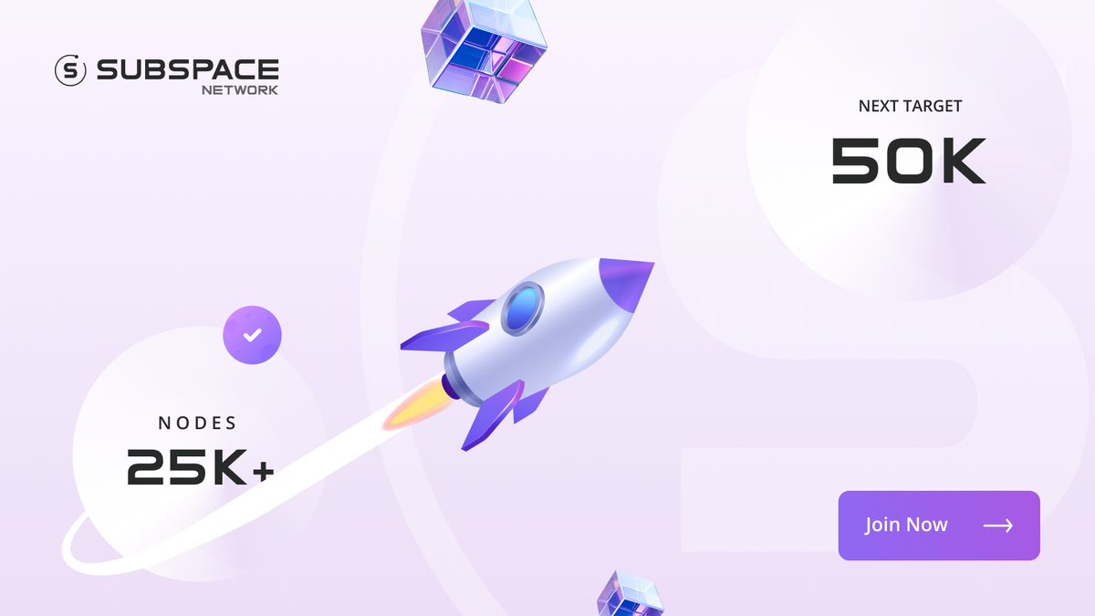 Gemini II Incentivized Testnet ends on October 25 ⏳

There is only 1 week left to join the Subspace Network as a farmer! Become an early adopter and farm rewards before time runs out 🔥

Visit our website to get started: subspace.network/farm 

👇