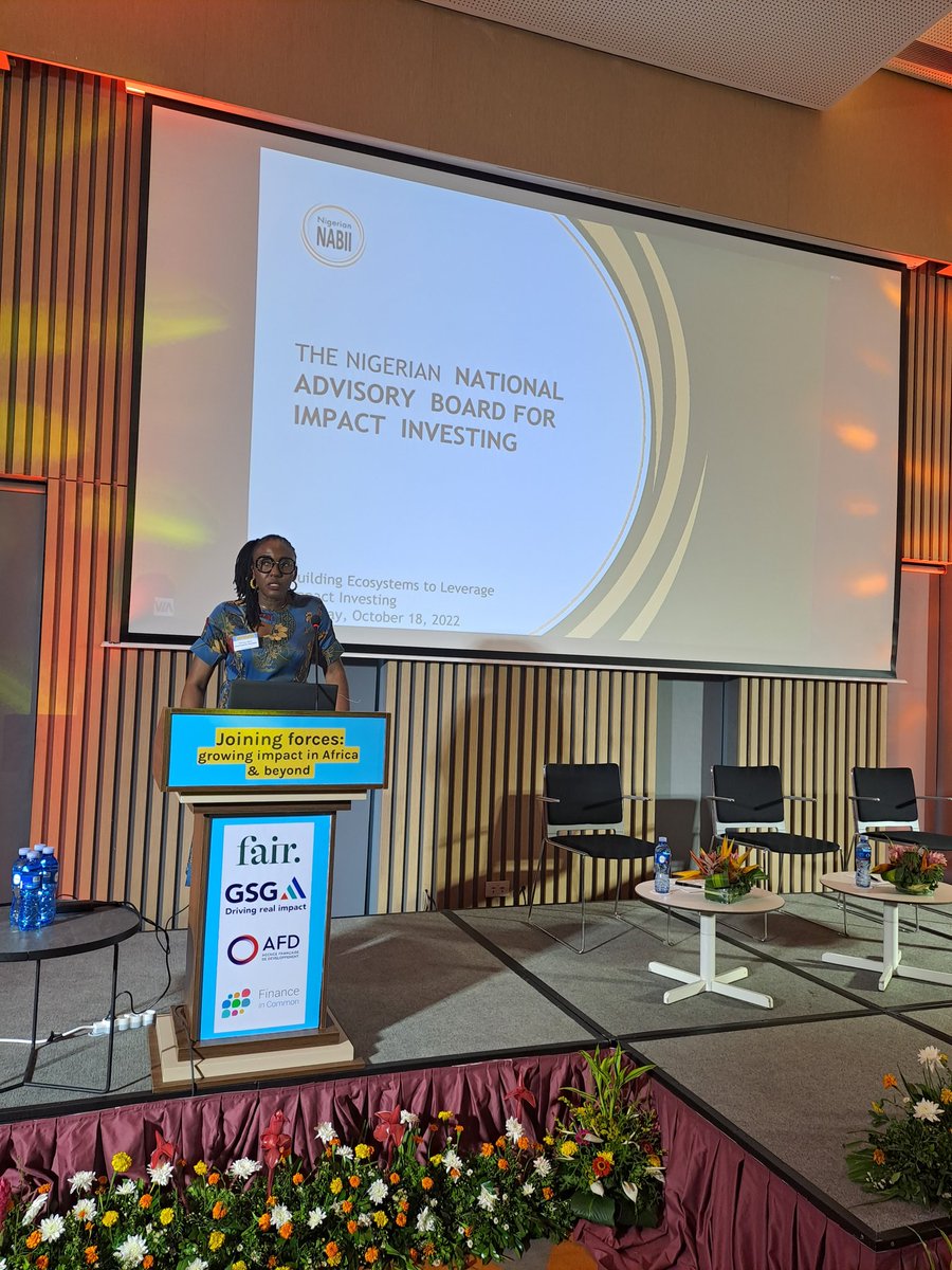 02monami's tweet photo. Maria Etemore Glover @marglo9nja1 Projects Lead at Nigerian National Board for Impact Investing del8vering the Nigerian story.
#growingimpact #gsg #fair #Africarising #Africa #AfricanDevelopmentBank #EuropeanInvestmentBank
#Spidercomms get the job done! https://t.co/rHAH8njf4H