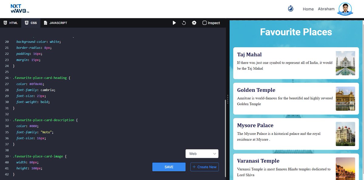 abrahamsamuel_'s tweet photo. Completed my Coding Session !  #nxtwave #abrahamsamuel #ccbpian #nxtwave #rahulattuluri #day6 #techiesam #practice #coding #100percent #html #css #fullstackdeveloper #codetowinchallenge https://t.co/y4FunJjv40