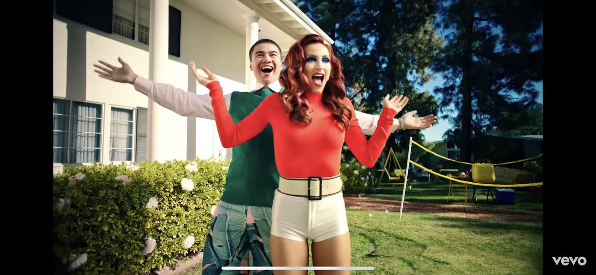 the book of 5sos says whoever is single gets the chick in the music video