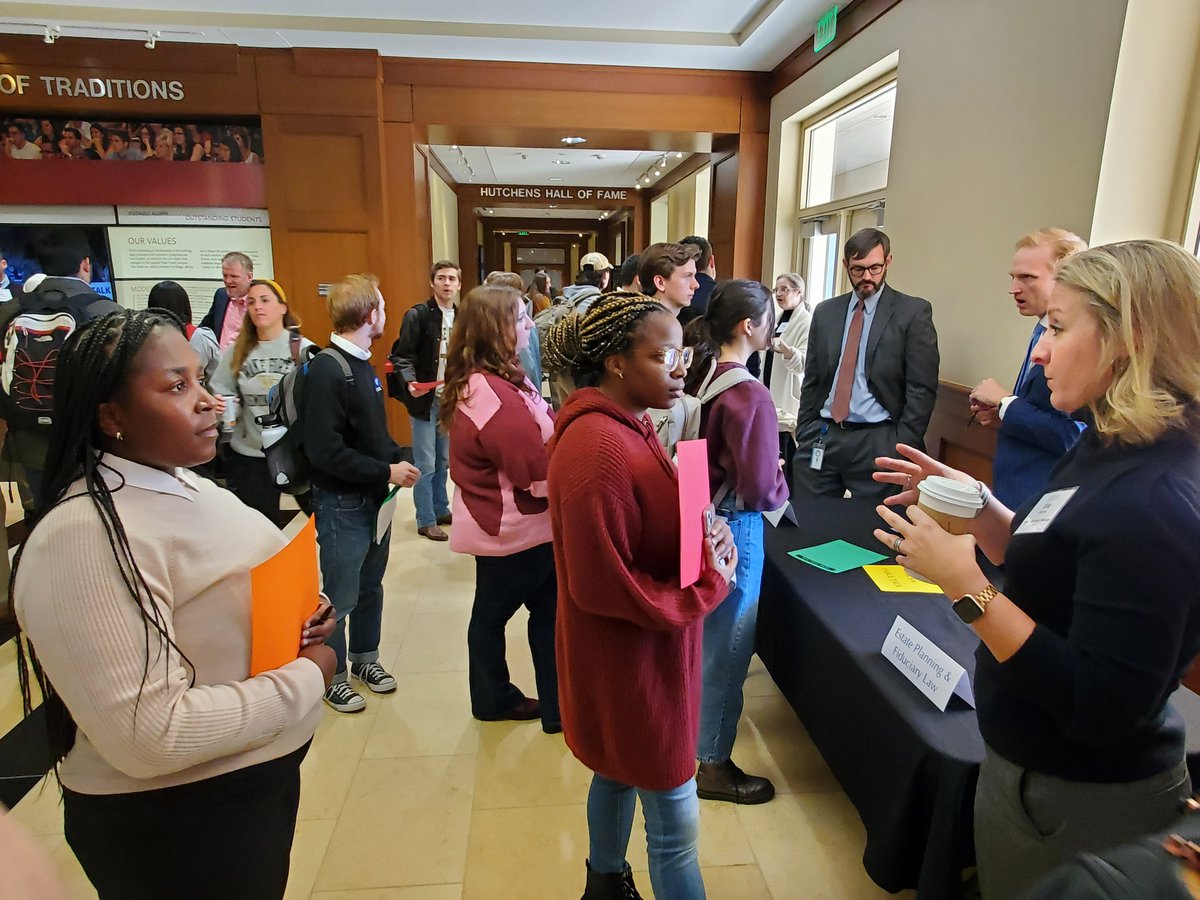 WFULawCareers's tweet photo. A BIG thanks to the @NCBAorg for such a fantastic turnout at this year's Table Talk, bringing over 22 sections to participate! Our #WFULaw students thoroughly enjoyed speaking with all the wonderful section members today. https://t.co/SZMOUi21eF