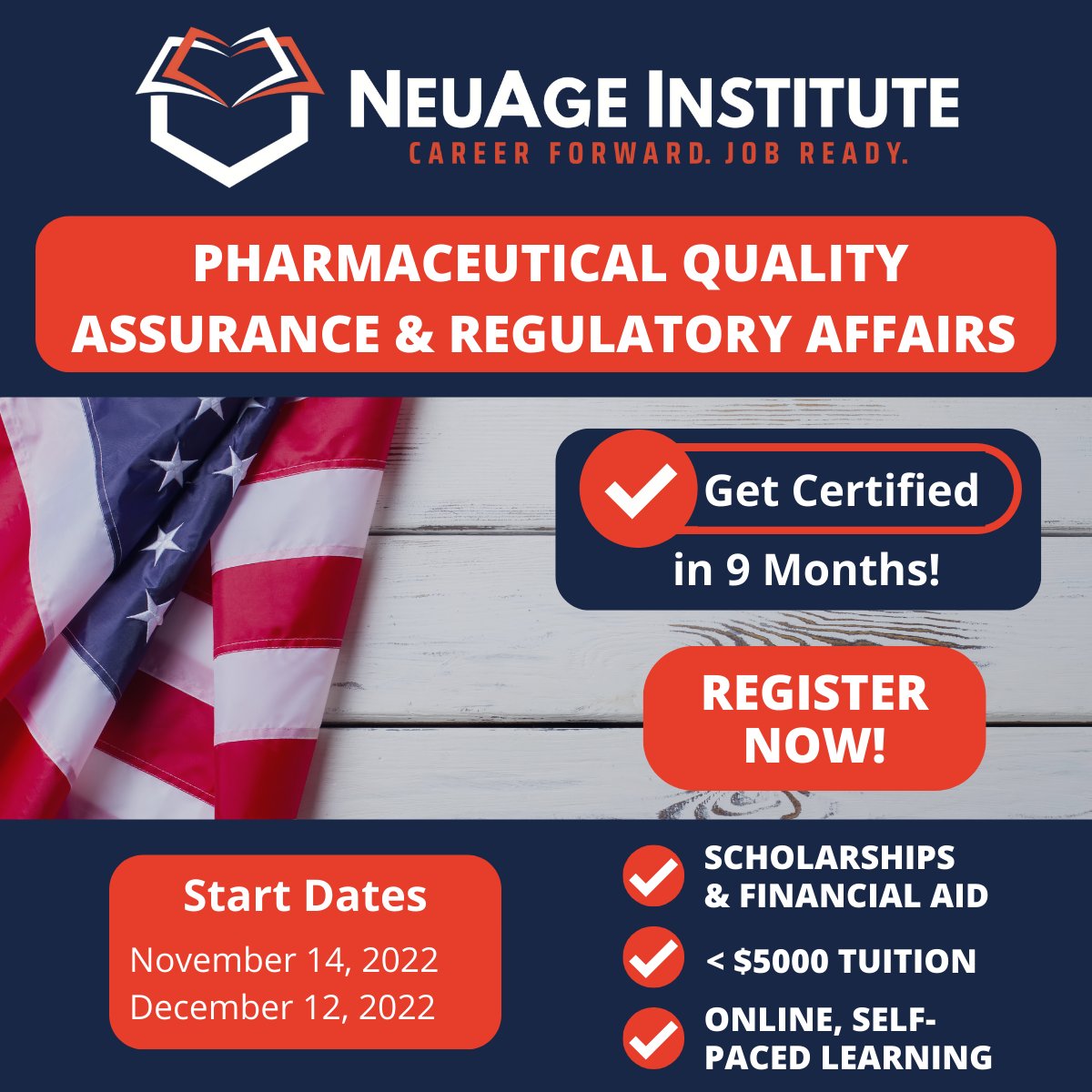 Get started on your pharmaceutical dream with NAI's easy, self-paced and online certificate courses.

Click the link below to register now!
neuageinstitute.com/certificate-pr…

#pharmaceutical #clinicalresearch #pharmacovigilance #drugsafety #students #regulatoryaffairs #qualityassurance