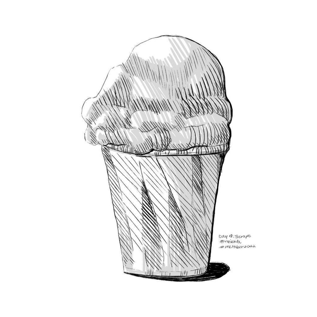 neikala's tweet photo. Day 18: Scrape
.
The reward from that nostalgic scraping sound during hot, sweltering summer days in the city. 🍧 
.
.
#inktober #inktober2022 #art #artlife #artistoninstagram #dailyart #dailysketch #digitalart #digitalink #digitalinktober #inkart #in… https://t.co/2HrdM8BESQ https://t.co/TQN3YrzoFt