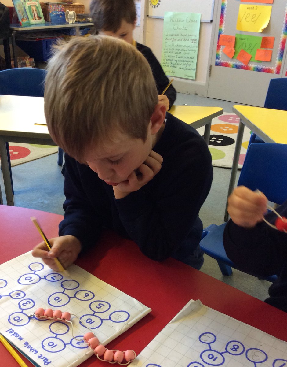 SaxtonCE's tweet photo. Working on our number bonds in Year 1. Super concentration! #teamwillow #saxtonceschool #numberbondsto10 #partwholemodel https://t.co/xC0rebj96T