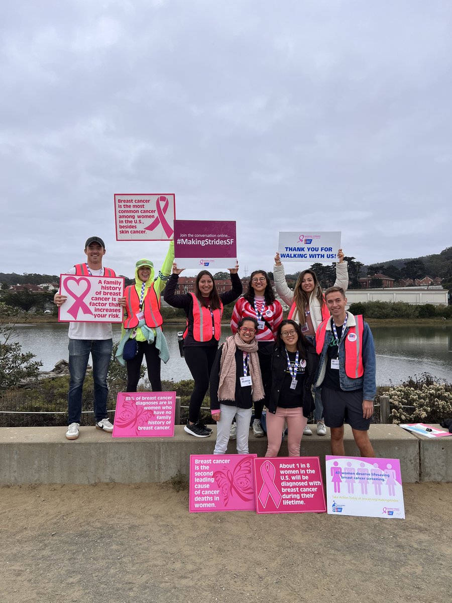 Stanford Cancer Biology PhD Program (@stanfordcbio) on Twitter photo On Sunday, students in our Racial and Social Justice Working Group volunteered at the <a href="/AmericanCancer/">American Cancer Society</a> <a href="/MakingStridesSF/">Making Strides SF</a> breast cancer benefit walk in San Francisco. Here they are cheering on the participants! #BreastCancerAwarenessMonth On Sunday, students in our Racial and Social Justice Working Group volunteered at the <a href="/AmericanCancer/">American Cancer Society</a> <a href="/MakingStridesSF/">Making Strides SF</a> breast cancer benefit walk in San Francisco. Here they are cheering on the participants! #BreastCancerAwarenessMonth