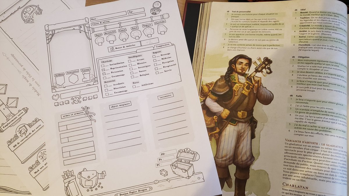 Est-ce que ça ne serait pas... la création de mon tout premier personnage de D&amp;D ?!

Mais si !