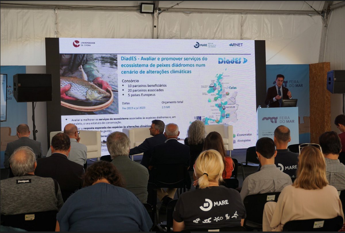 Eper7's tweet photo. @PMRAlmeida at #FeiradoMar, highlighted @MARE_centre &amp; @univdeevora' central role in scientific reserch,technological developement and innovation focusing the aquatic environment.#DiadEs,@LifeAgueda, #salmonlink,#coastnet,#ATLAZUL,#projectoCRER&amp; many more projects were present! https://t.co/ljYXbfkRZf
