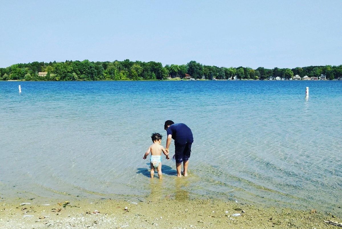 jenelaina's tweet photo. A6 I've shared before and if you follow @CleanWaterMI (ty) you've probably seen this pic in emails, actions, etc.
But this is the very first time my friends' kids stepped foot in a natural body of water. Ever.
Means a lot.
And worth protecting.
#MiCleanWater50 #CleanWater50 https://t.co/RujPG4VPC2