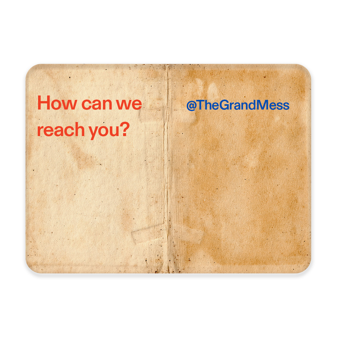FINKELBAND's tweet photo. We'd like to introduce you to @TheGrandMess 🤝 https://t.co/5YS8lAabeC