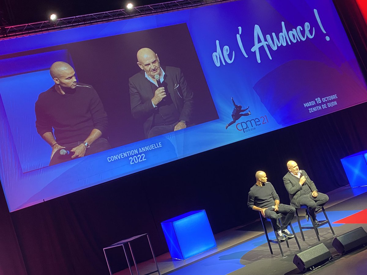À la Convention annuelle CPME Côté-d’Or avec une intervention remarquable de Tony Parker et Serge Bueno. Entreprenariat et responsabilité sociale et sociétale