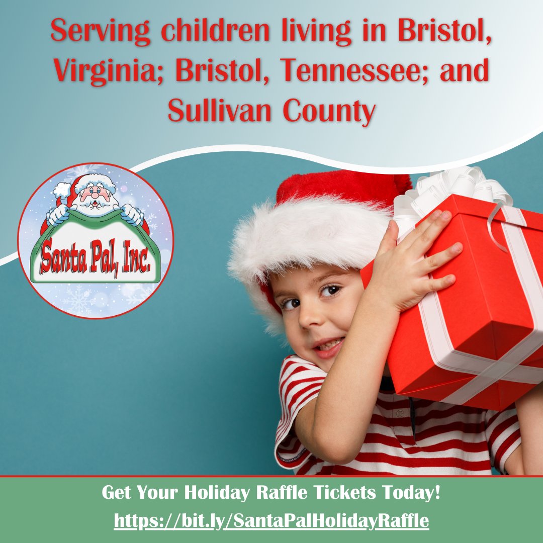 SantapalBristol's tweet photo. Did you know that Santa Pal, Inc. has worked since the 1920s to give gifts to children in Bristol, Virginia; Bristol, Tennessee; and Sullivan County?

#sullivancounty #bristolva #bristoltn https://t.co/VGSpDJyPm8