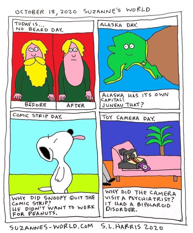 Suzanne79378461's tweet photo. #NoBeardDay #AlaskaDay #ComicStripDay #ToyCameraDay https://t.co/GXFxfkCAPW