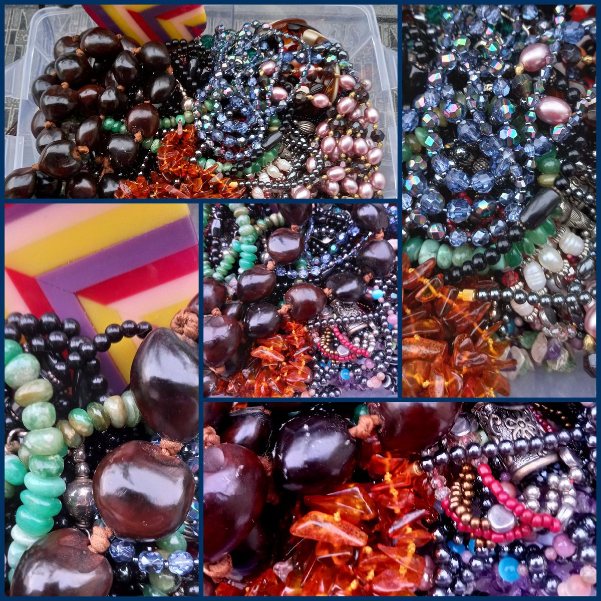 anika_anik49's tweet photo. Peu de boutons anciens pour ma collection #chineuse cet été ... Par contre, de jolies trouvailles : sautoirs en cristal, perles de pierre véritable, ambre naturelle (testée), perles de Bohême, perles baroques, graines hawaïennes, bakélite ... 🤗
#recycling #brocante #bonheurs https://t.co/9apCjVDxQ7