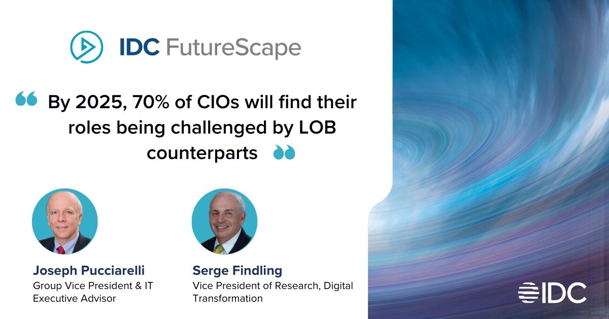 IDC's tweet photo. Discover what it takes to become a "Future #CIO" in the face of continued economic volatility and inflation during the #IDCFutureScape webinar, "IDC FutureScape: Worldwide CIO Agenda 2023 Predictions", live on Oct 19th at 1PM/ET.

Register now: https://t.co/pSS7XXCatY https://t.co/tsYtE7tfNN