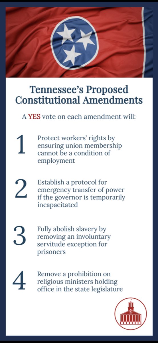 PozyForStateRep's tweet image. Early voting starts tomorrow (Wed.) Oct. 19th - Nov 8th. Election Day Nov. 8th. I attached the 4 Amendments on the ballot.

Please get out and vote it is crucial to take back our voice.. If you need signs please let me know. If you have one make sure it is prominent.