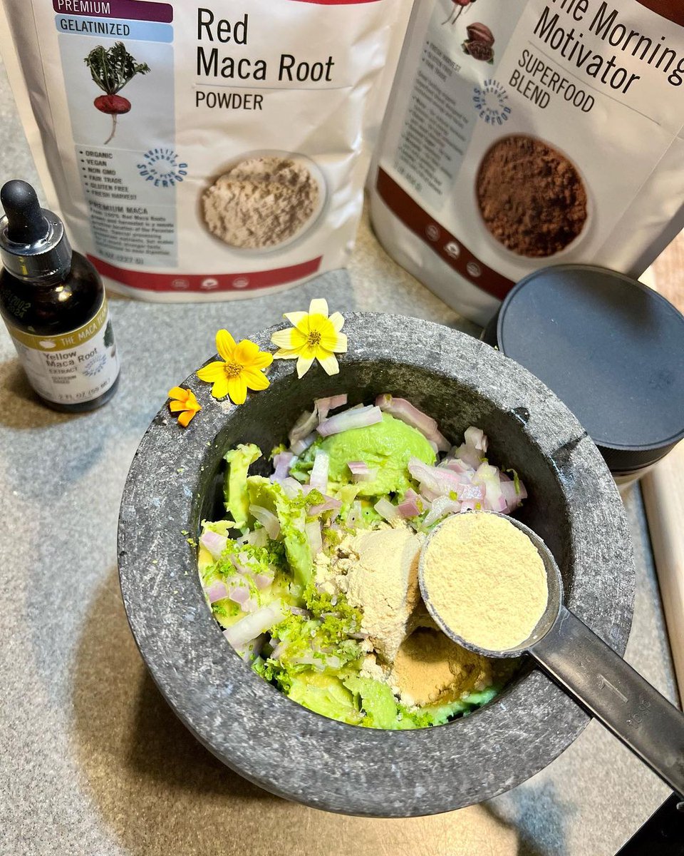 themacateam's tweet photo. So many different ways to use our Maca products 🥑💚

Thank you @katyas.kitchen for sharing your maca guacamole, we hope you loved it just as much as we do!
.
.
.
#themacateam #macapowder #healthyliving #superfood  #macarecipes #guacamole https://t.co/VLtK6lTIAp