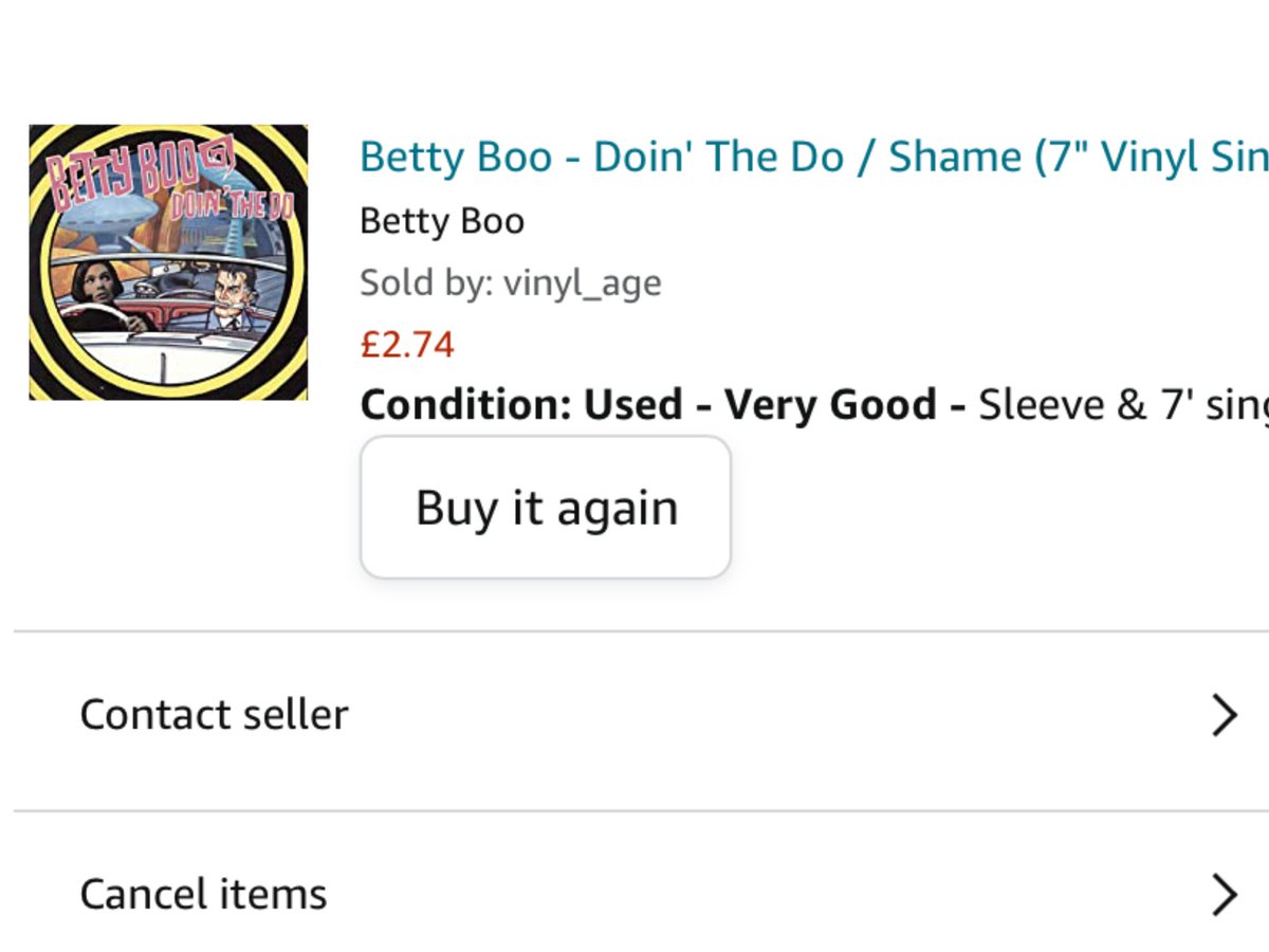 Support4Sophiex's tweet photo. The very first vinyl record my mum and dad got me and my Sister @lauramum ๐
I went on a bit of a nostalgic trip today and bought a copy off Amazonโฆ (although I donโt have a record player any more lol๐)
@bettyboomania #BettyBoo #DoinTheDo #nostalgia https://t.co/moWWn8Ubo2