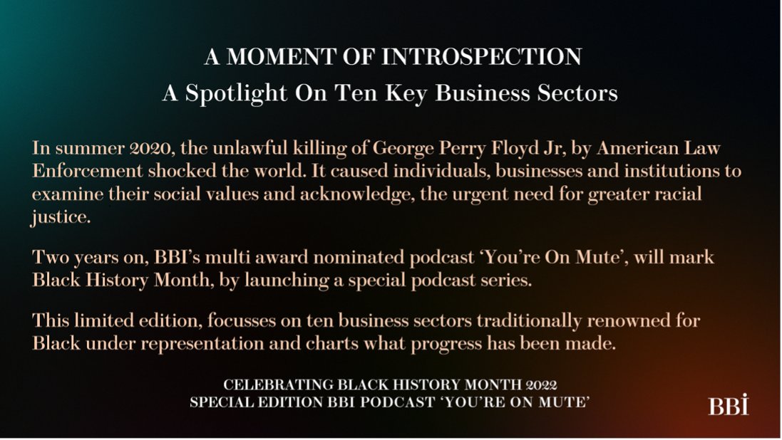 Includedcom's tweet image. Launched to coincide with #BlackHistoryMonthUK, ‘A Moment of Introspection’, is a new podcast series from the Black Business Institute. The first episode centres the world of fine and high jewellery making in @Sothebys ‘Brilliant &amp;amp; Black’ collection
blackbusinessinstitute.com/podcast/