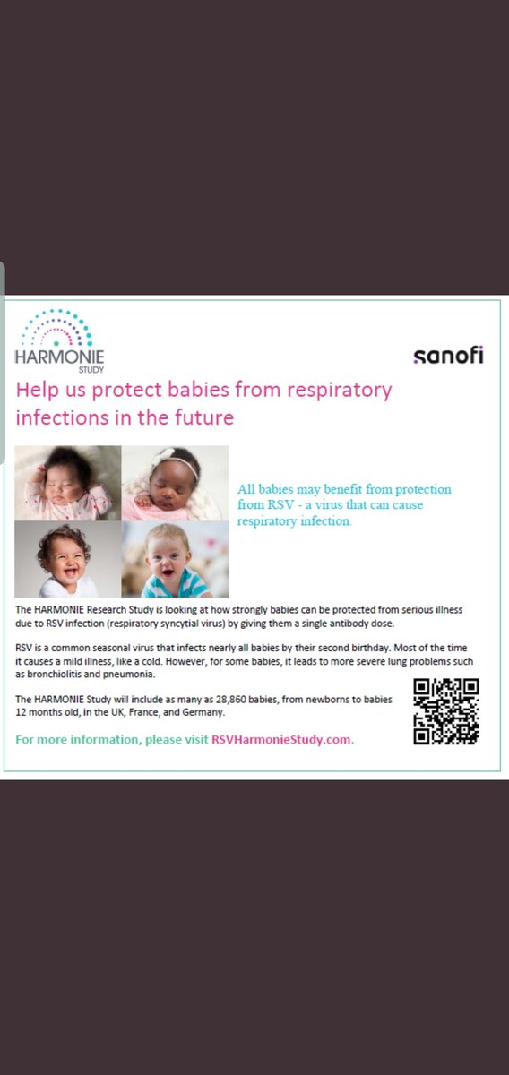 JPUHResearch's tweet photo. Congratulations to our fabulous @JamesPagetNHS paediatric research team who have recruited their 1st patient into the #harmonie study- looking at how strongly babies can be protected from serious illness due to RSV infection (respiratory syncytial virus)

 https://t.co/iAbKl2dnKf https://t.co/wCVDOMMNKT