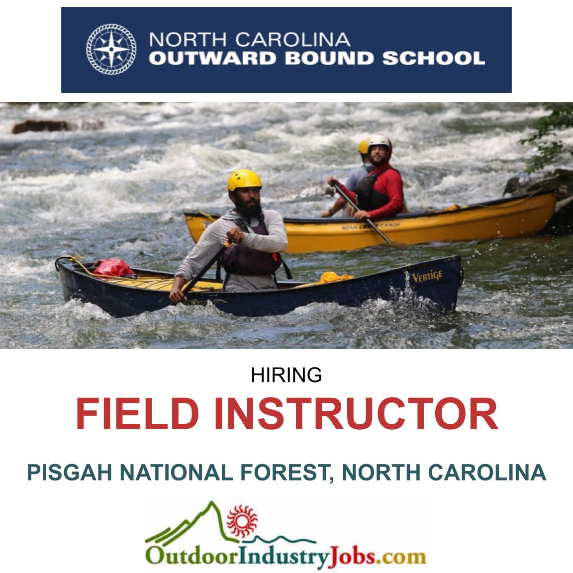 Outdoor_Jobs's tweet photo. Apply Here: https://t.co/go5z05UhXi

#outdoorindustryjobs #outwardbound #outwardboundnc #outdoorinstructor #outdoorinstructortraining #outdooreducation #outdooreducator #outdoorteacher #campcounselor #campcounselors #fieldinstructor #pisgahnationalforest 
@OutwardBoundNC https://t.co/4JZ1ScjFvM