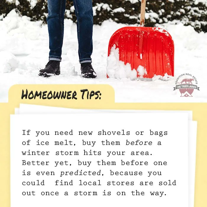 betsydixon's tweet photo. Just a reminder to get these things ready - here's hoping for lots of snow this year to ease the drought!

#tiptuesday #tigerladies #drought #traditionrealestate #snow #utahrealestate #greatestsnowonearth #utah https://t.co/xhsHeWx4PS
