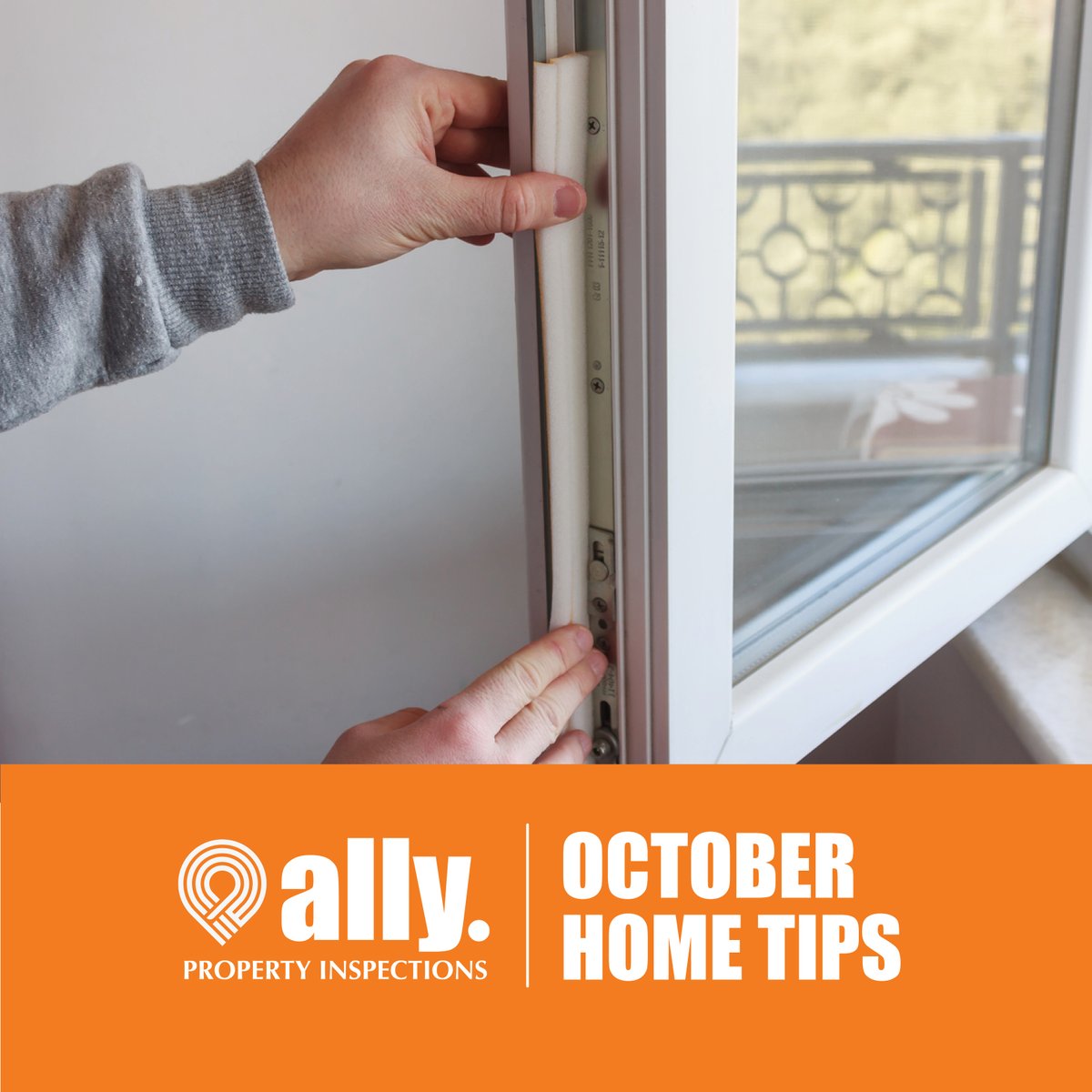 AllyInspections's tweet photo. ☀️ October is a great time to check on your existing weather stripping. If it's time for an update on your windows and/or doors, you can do it now and not freeze your fingers later! 

#AllyPropertyInspections #HomeInspections #HomeMaintenance #OctoberHomeTips https://t.co/4d16w8XGFa