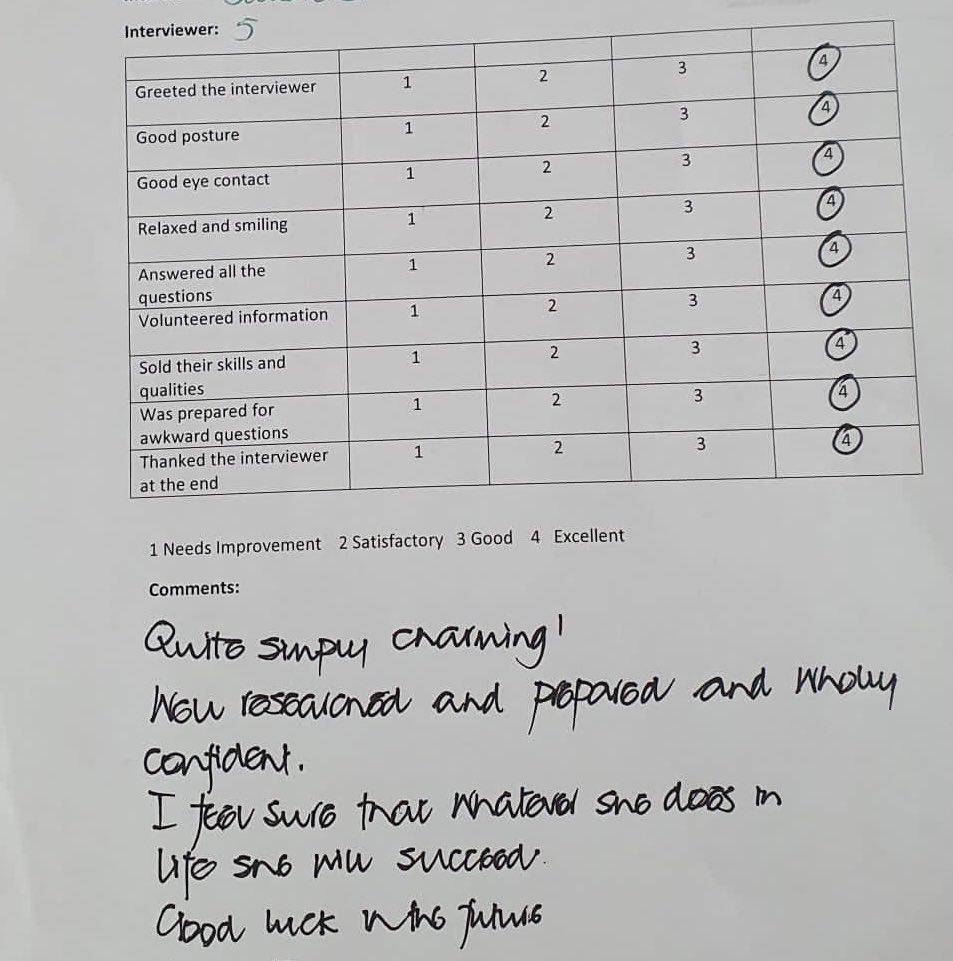 CareersHeys's tweet photo. More amazing feedback given to our @SchoolHeys year 11’s! #MockInterviews #RealisingGreatness https://t.co/dSIKfk09pe