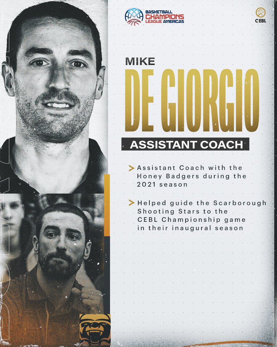 CEBLeague's tweet photo. BCLA Coaching Staff ✅

Here is a look at who will be at the helm for the @HoneyBadgersCAN during the upcoming 2022-23 @BCLAmericas. 

🔗For more info: https://t.co/fJL5DecMhx

#BCLAmericas #LetsBall https://t.co/RFpbDSNdOC