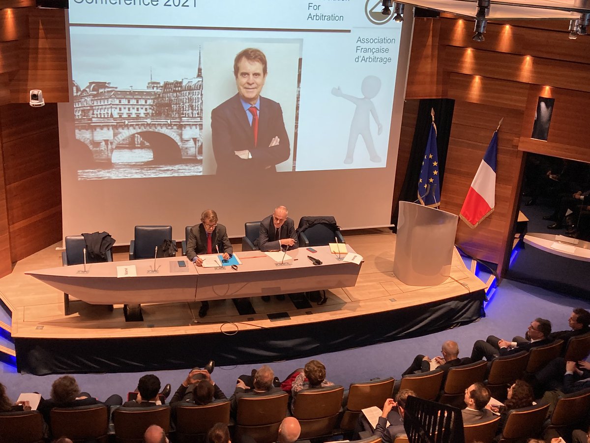 Salle comble au colloque annuel de l’#AFA 
L’évolution de la question morale dans l’arbitrage, avec l’intervention de Matthieu de Boisséson