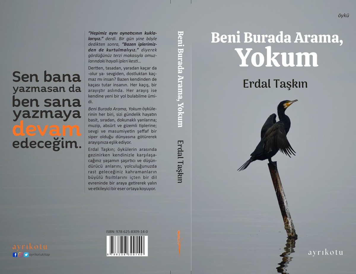 Babam, bir şeyler yazsana, demeseydi ben bunların hiçbirini yazmazdım dediğim öykülerim 'Beni Burada Arama, Yokum' adıyla 'ayrıkotu kitap' tarafından yayımlandı. Umarım okurunu ve yerini bulur. 
@ayrikotukitap 
ayrikotukitap.com/urun/beni-bura…