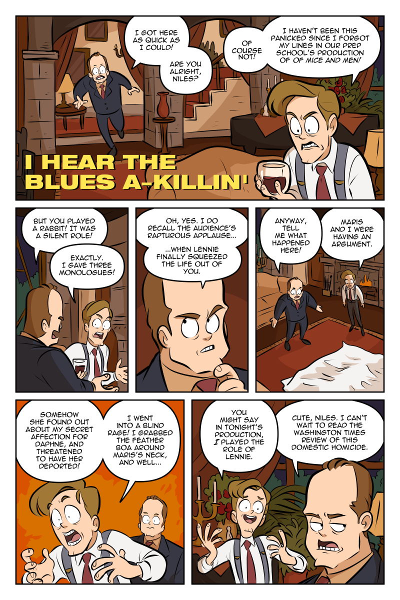 I HEAR THE BLUES A-KILLIN' (or: Frasier Meets Columbo) part 1 of 4 