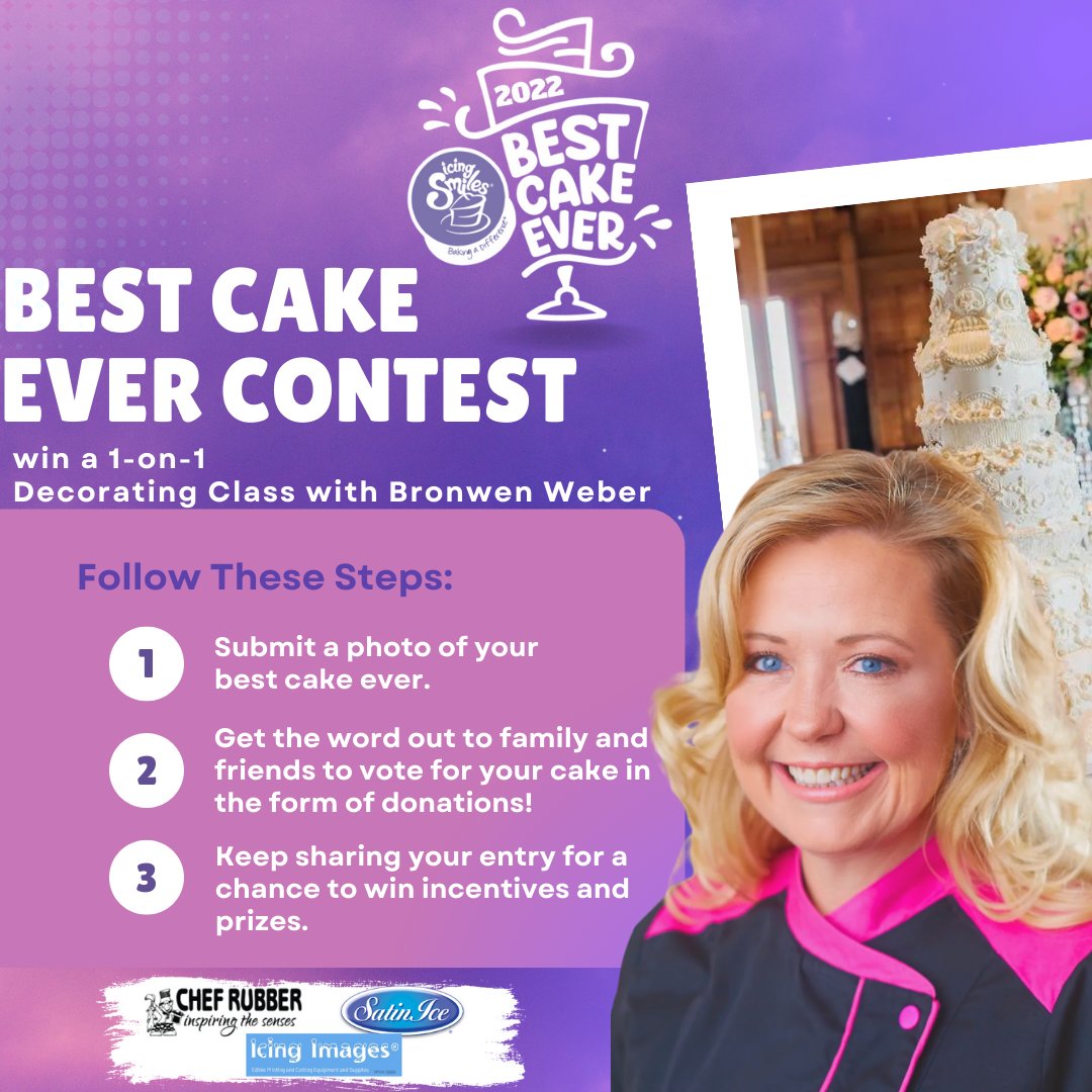 Here it is! The 8th Annual Best Cake Ever Contest is here! 
How to Participate:
Submit a photo of your best cake ever to help raise money for Icing Smiles. 
✨There will be PRIZES, click on the link to find out more and get started on your fundraiser!
my.360photocontest.com/best-cake-ever