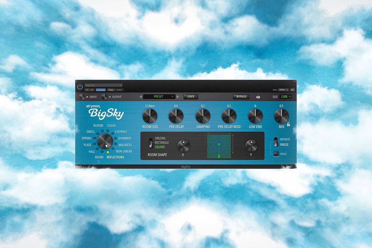 strymon's tweet image. We’re proud to introduce the BigSky Plugin — the first plugin offering from Strymon. BigSky offers the pinnacle of premium reverb sounds with unparalleled depth and spaciousness.  Available for download now: bit.ly/3VEapSY