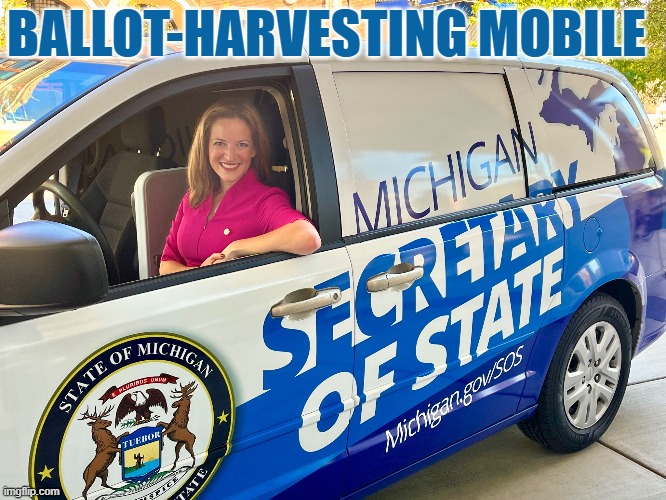 heyitsrebecca3's tweet photo. @JocelynBenson @MichSoS Ballot Harvesting Barbie hitting up the nursing homes.
Just sign on the dotted line, she and her team will do the rest.
#MostSecureElectionEver https://t.co/CWtAt16OCd