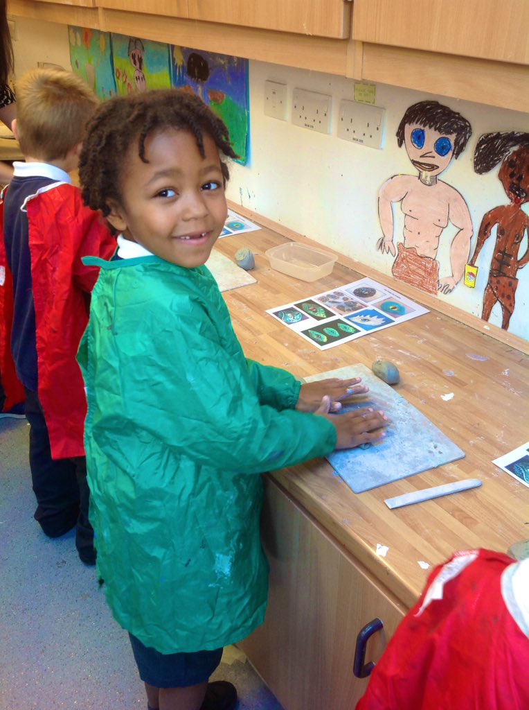 We used our clay skills brilliantly to make our fabulous dinosaur eyes. We rolled, squeezed, pinched and flattened the clay before we then smoothed it out, added pieces with slip and carved in details with tools. We are so proud of our masterpieces!