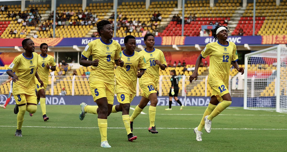 Hello Hello Tanzania! 🇹🇿 Tanzania yatinga #U17WWC robo fainali kwa mara ya kwanza kabisa. Mashujaa! #EmpoweringOurGame | @Tanfootball | @FIFAWWC