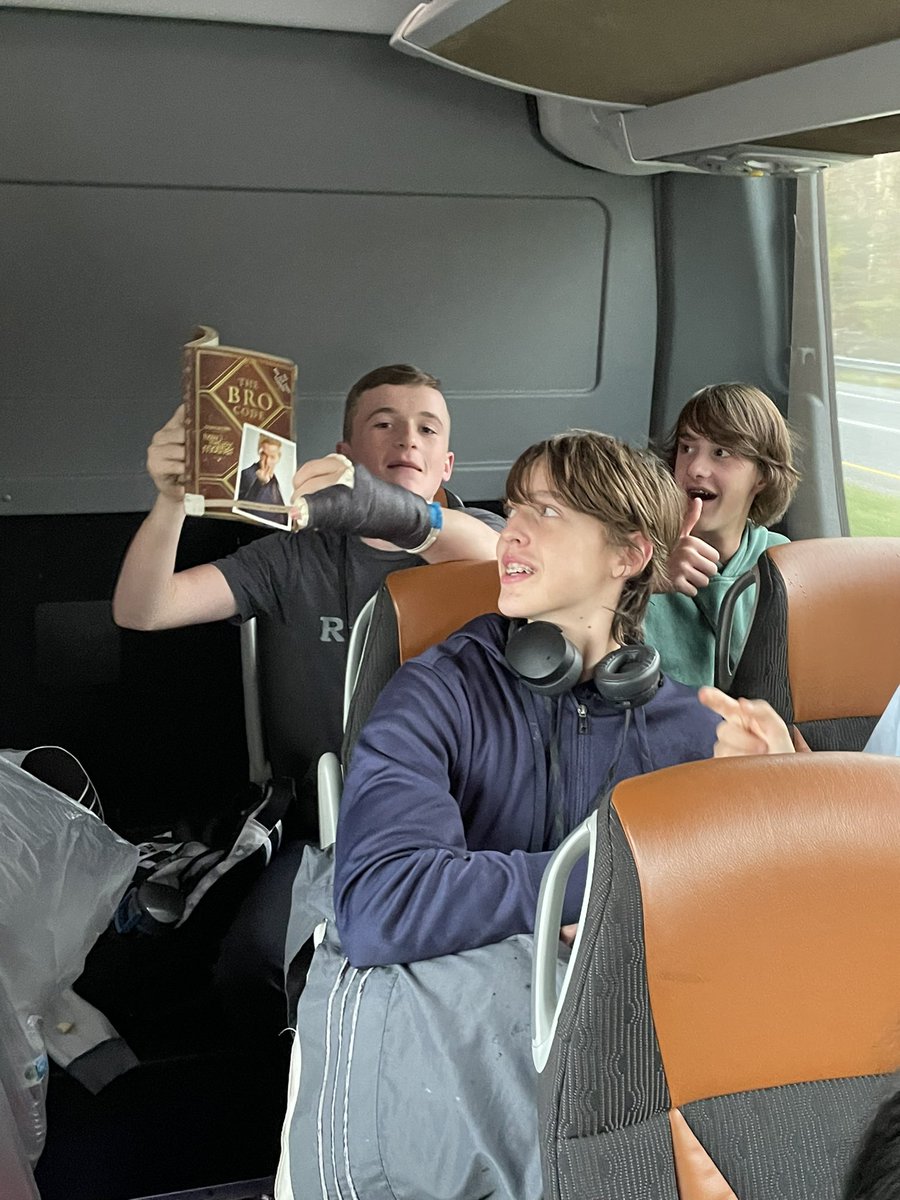 wilch_beth's tweet photo. Part 2 of what students do on the bus for 7 hours⦠can you guess what movie is playing? #bus4fun #KMSDC22 https://t.co/nScvKmZO1t