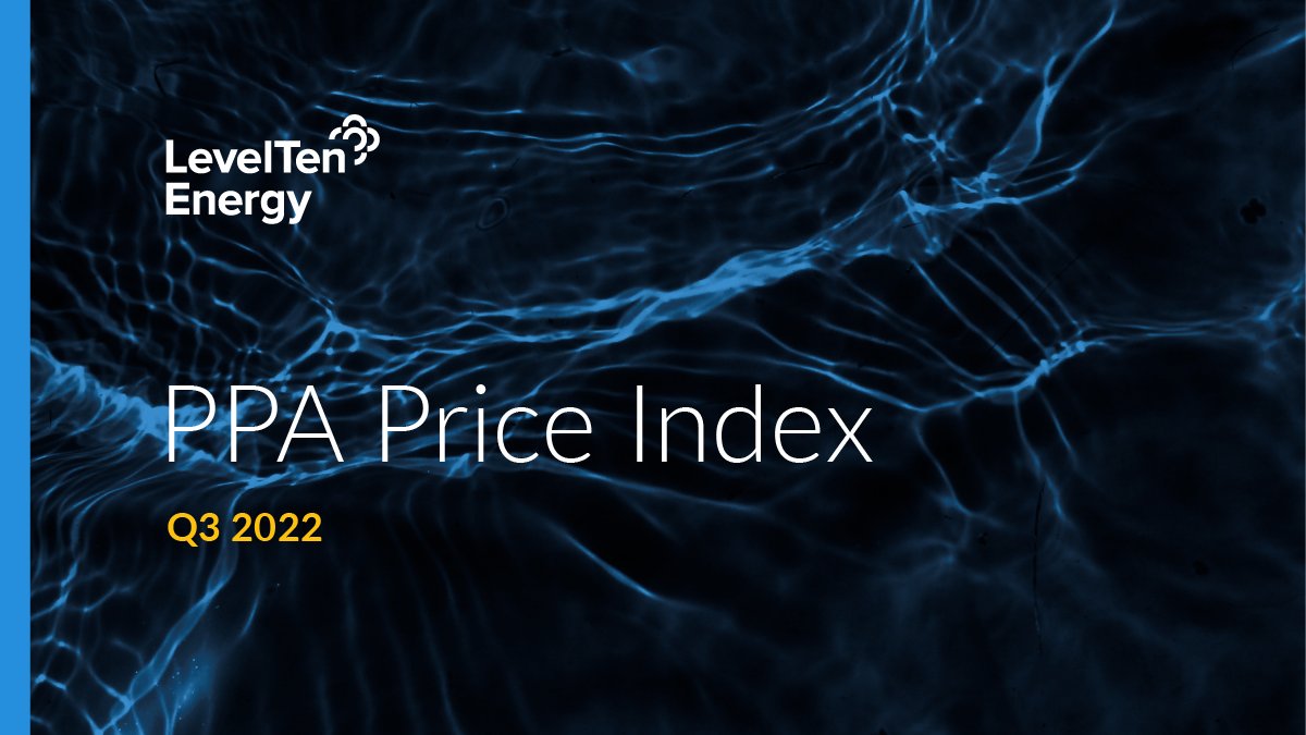 Our Q3 PPA Price Index saw PPA prices rise again – 34% year-over-year in North America and 51% in Europe. 

Q3's reports are out today and feature offer prices plus expert analysis on the impact of regulations like the #InflationReductionAct. Download now: leveltenenergy.com/ppa