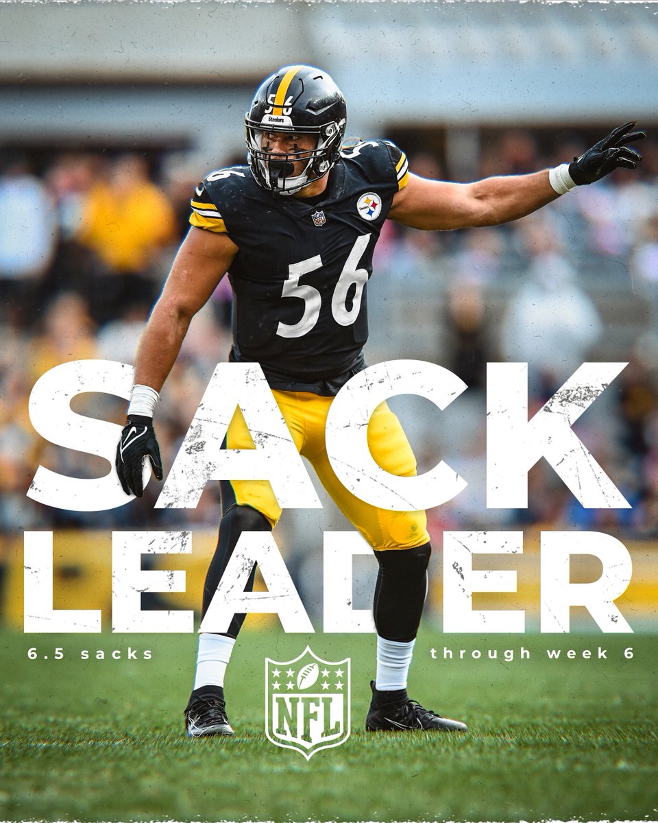 Your @NFL sack leader after 6 weeks‼️