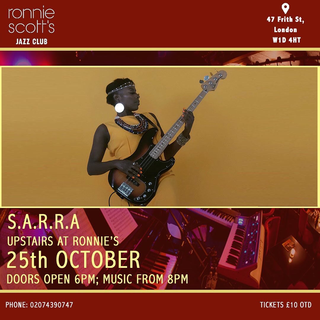S.A.A.R.A (@saara_london) on Twitter photo A week today!! …the countdown is on!!
.
Looking forward to playing the legendary <a href="/officialronnies/">Ronnie Scott's Jazz Club</a> for the totally unmissable @rubysingsandjams night!!
.
Doors at 6, live music from 8, all we need is you!! ❤️
.
Hit the link in bio for the details / saara.co.uk A week today!! …the countdown is on!!
.
Looking forward to playing the legendary <a href="/officialronnies/">Ronnie Scott's Jazz Club</a> for the totally unmissable @rubysingsandjams night!!
.
Doors at 6, live music from 8, all we need is you!! ❤️
.
Hit the link in bio for the details / saara.co.uk